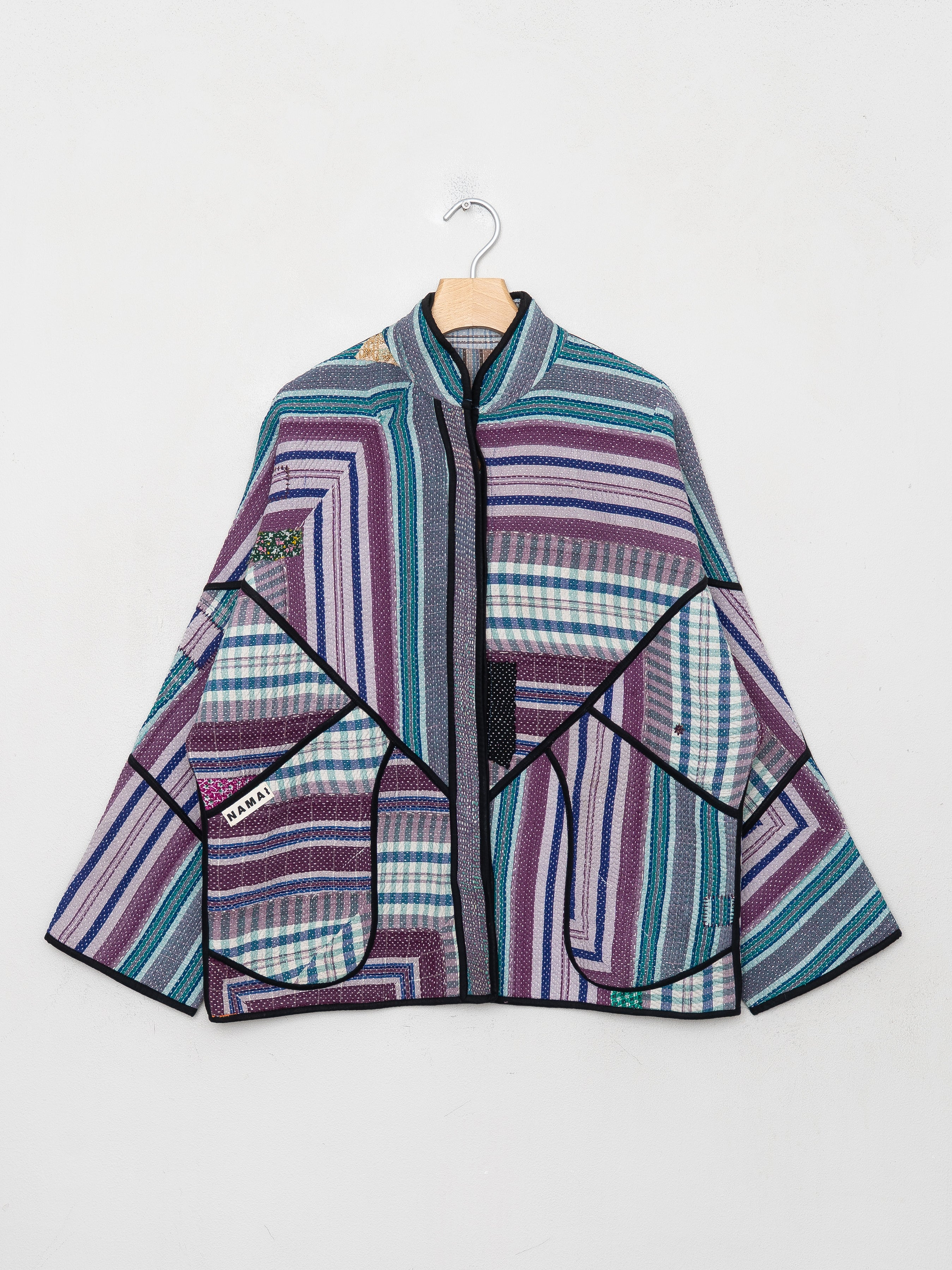 The Ladhiya Quilted Patchwork Kantha Jacket
