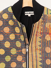 The Veda Quilted One-of-a-Kind Bomber Jacket - Medium