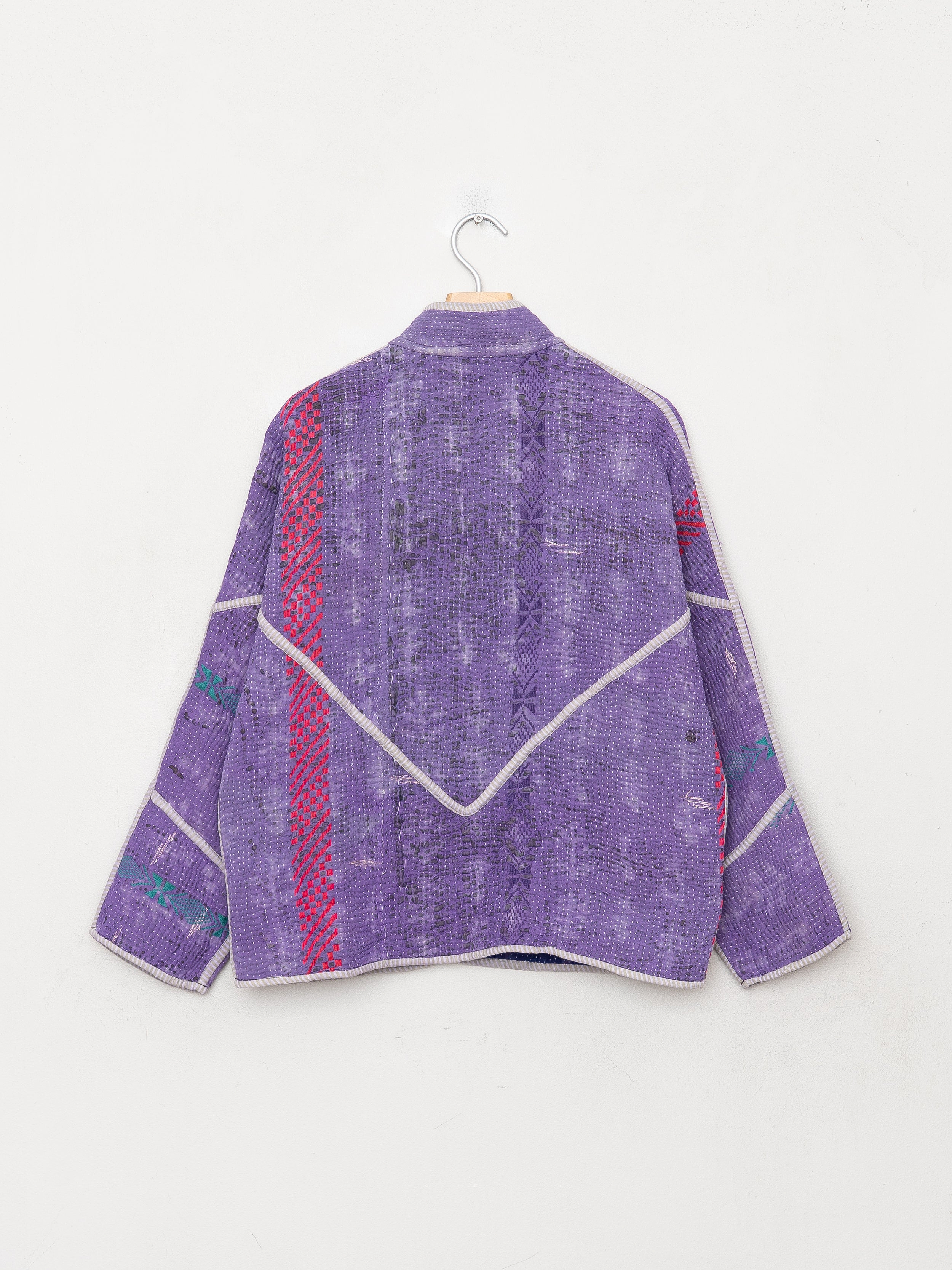 The Ladhiya Petite Quilted Indigo Kantha Jacket