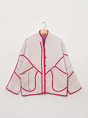 The Ladhiya Quilted Patchwork Kantha Jacket