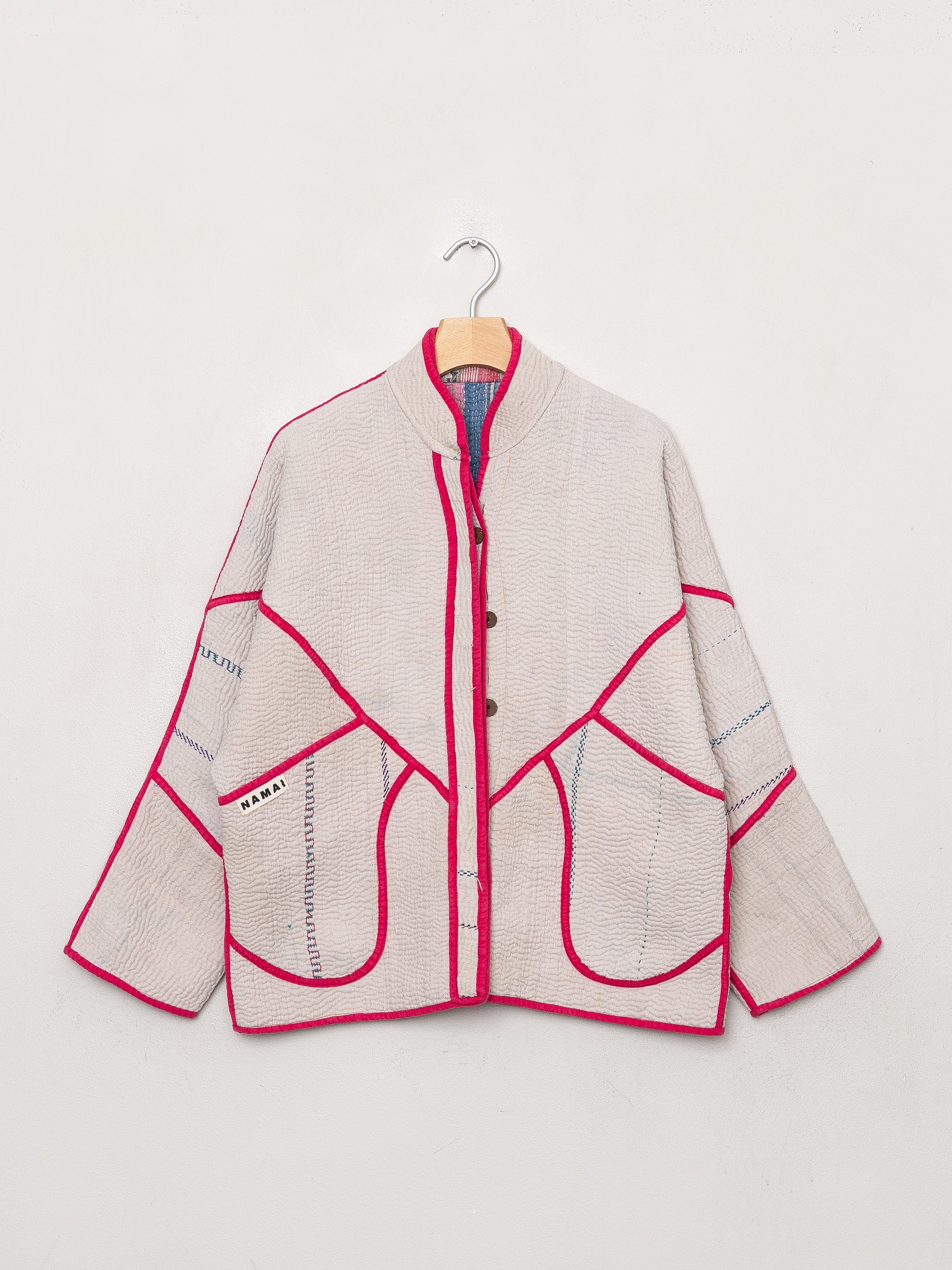 The Ladhiya Quilted Patchwork Kantha Jacket