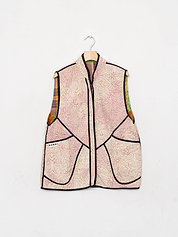 The Ladhiya Quilted Patchwork Kantha Vest