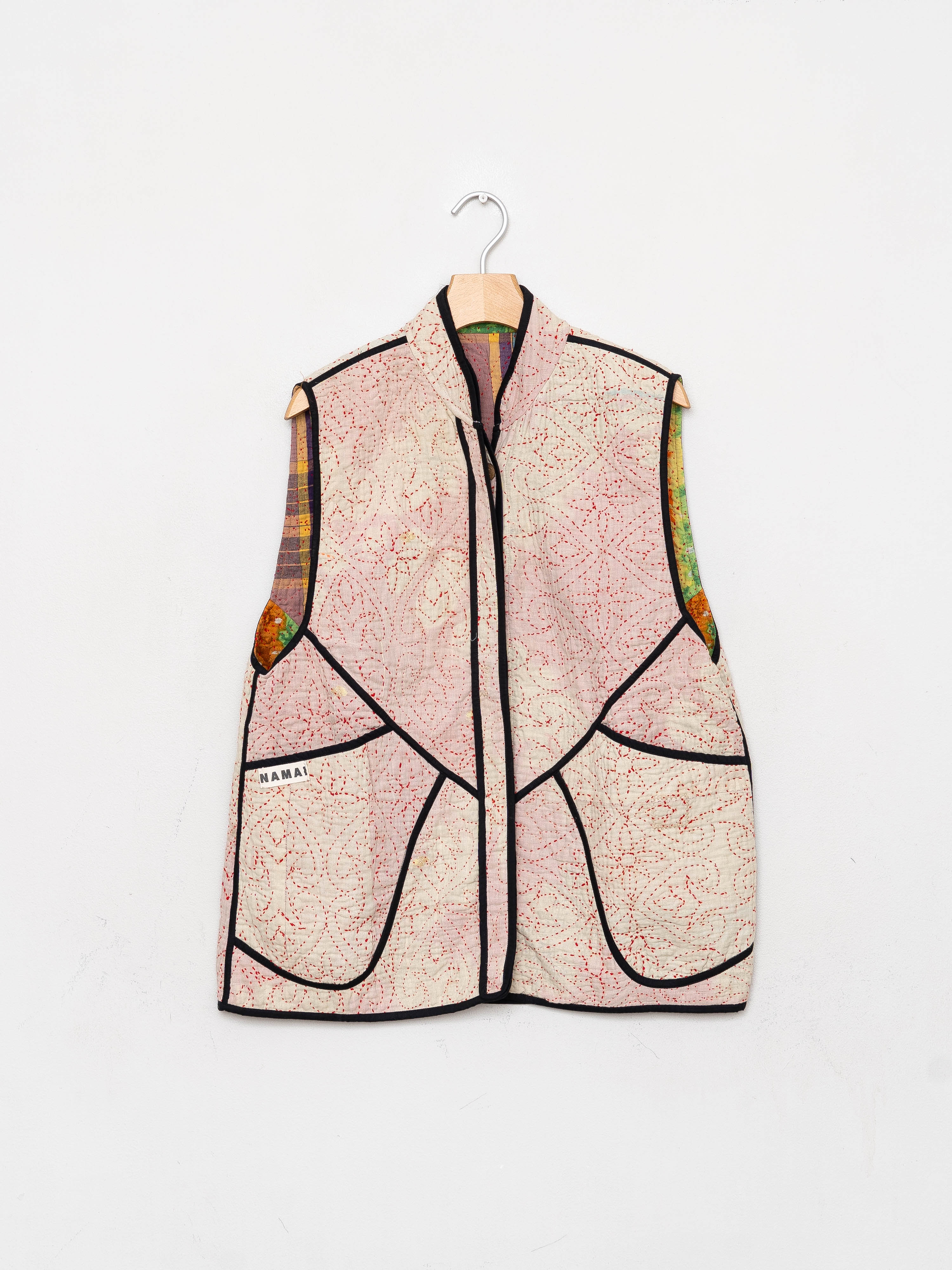 The Ladhiya Quilted Patchwork Kantha Vest