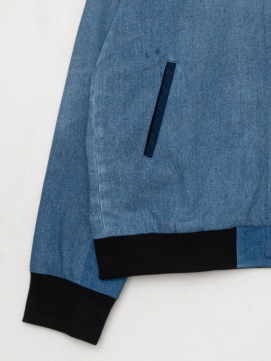 The Veda Denim Bomber Jacket - Large