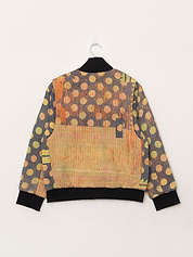 The Veda Quilted One-of-a-Kind Bomber Jacket - Medium