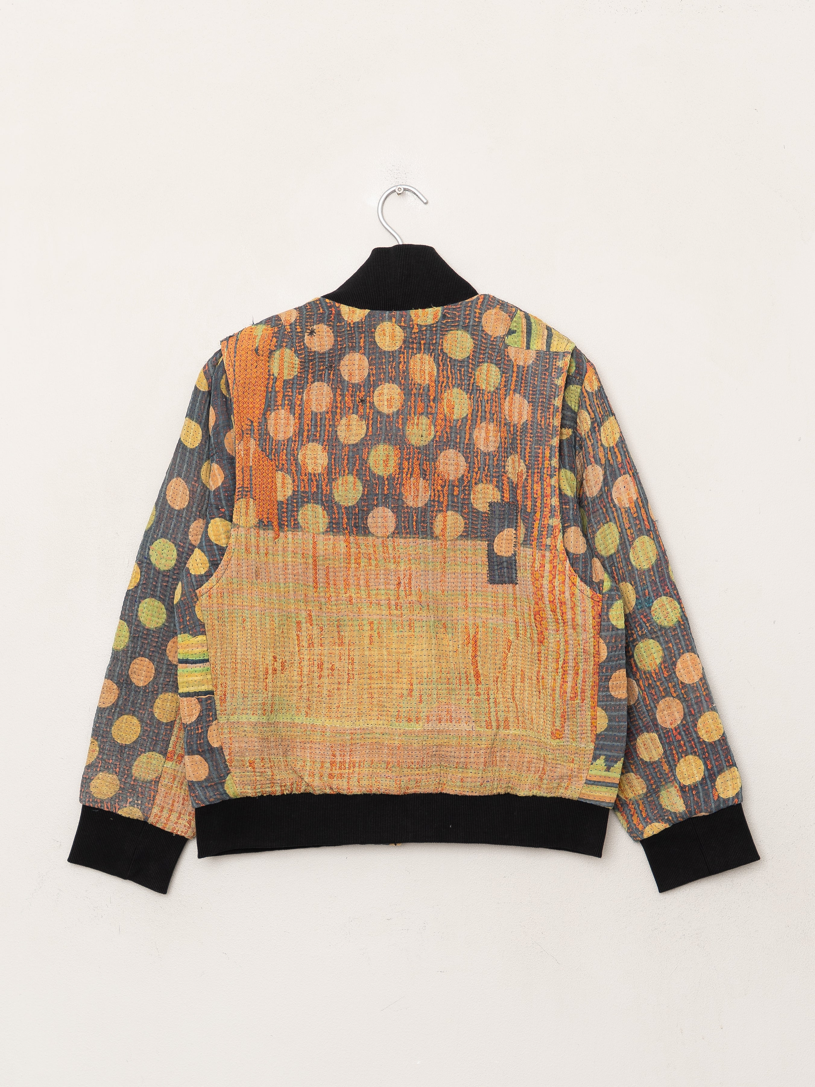 The Veda Quilted One-of-a-Kind Bomber Jacket - Medium