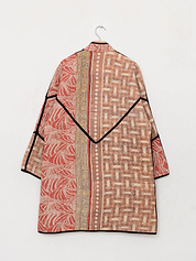 The Sai Quilted Patchwork Kantha Coat