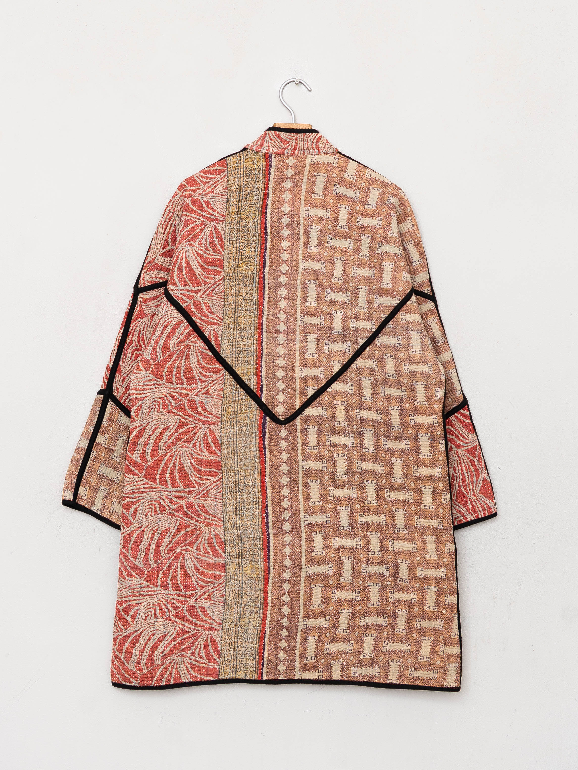 The Sai Quilted Patchwork Kantha Coat