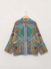 The Ladhiya Suzani Quilted Kantha Jacket