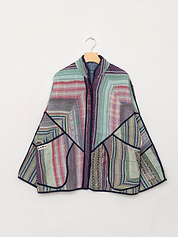 The Ladhiya Quilted Patchwork Kantha Jacket