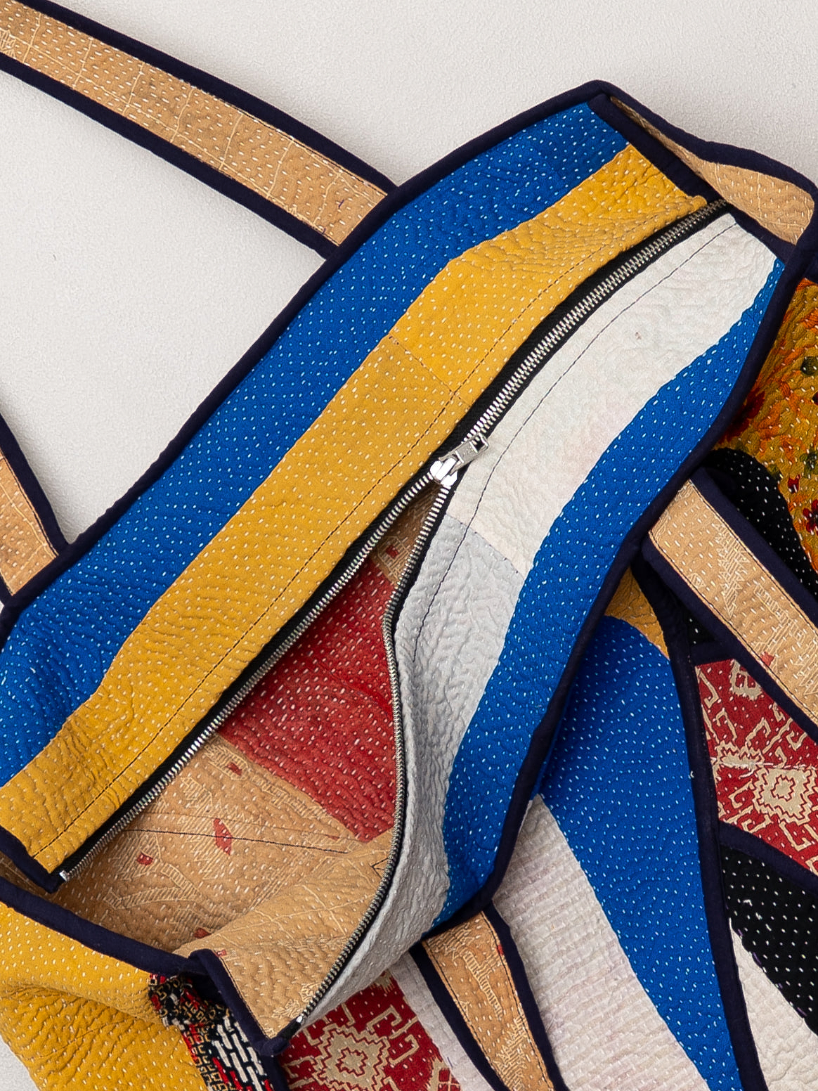 The Raksa Quilted Kantha Bag