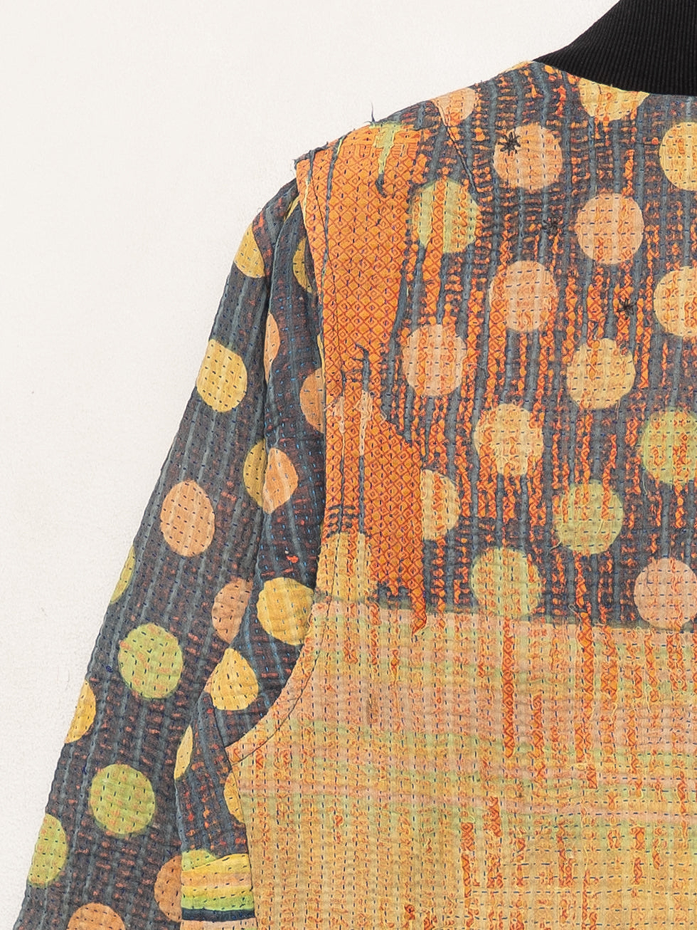 The Veda Quilted One-of-a-Kind Bomber Jacket - Medium