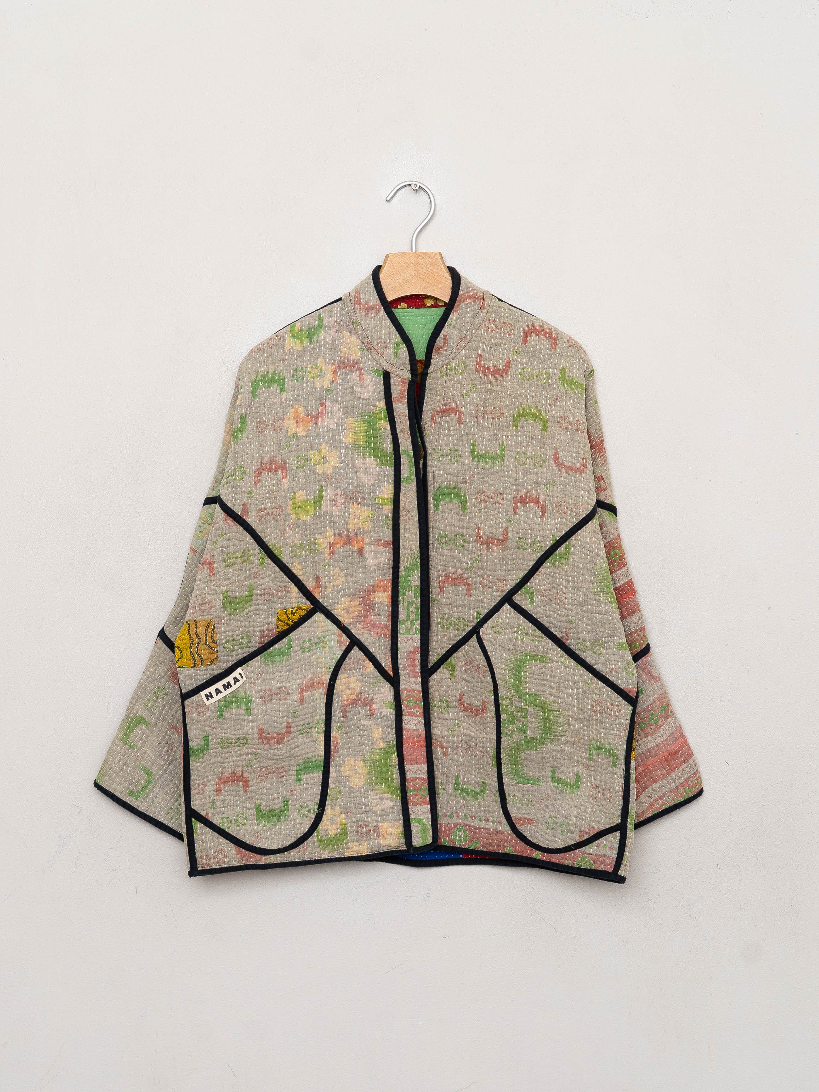 The Ladhiya Quilted Patchwork Kantha Jacket
