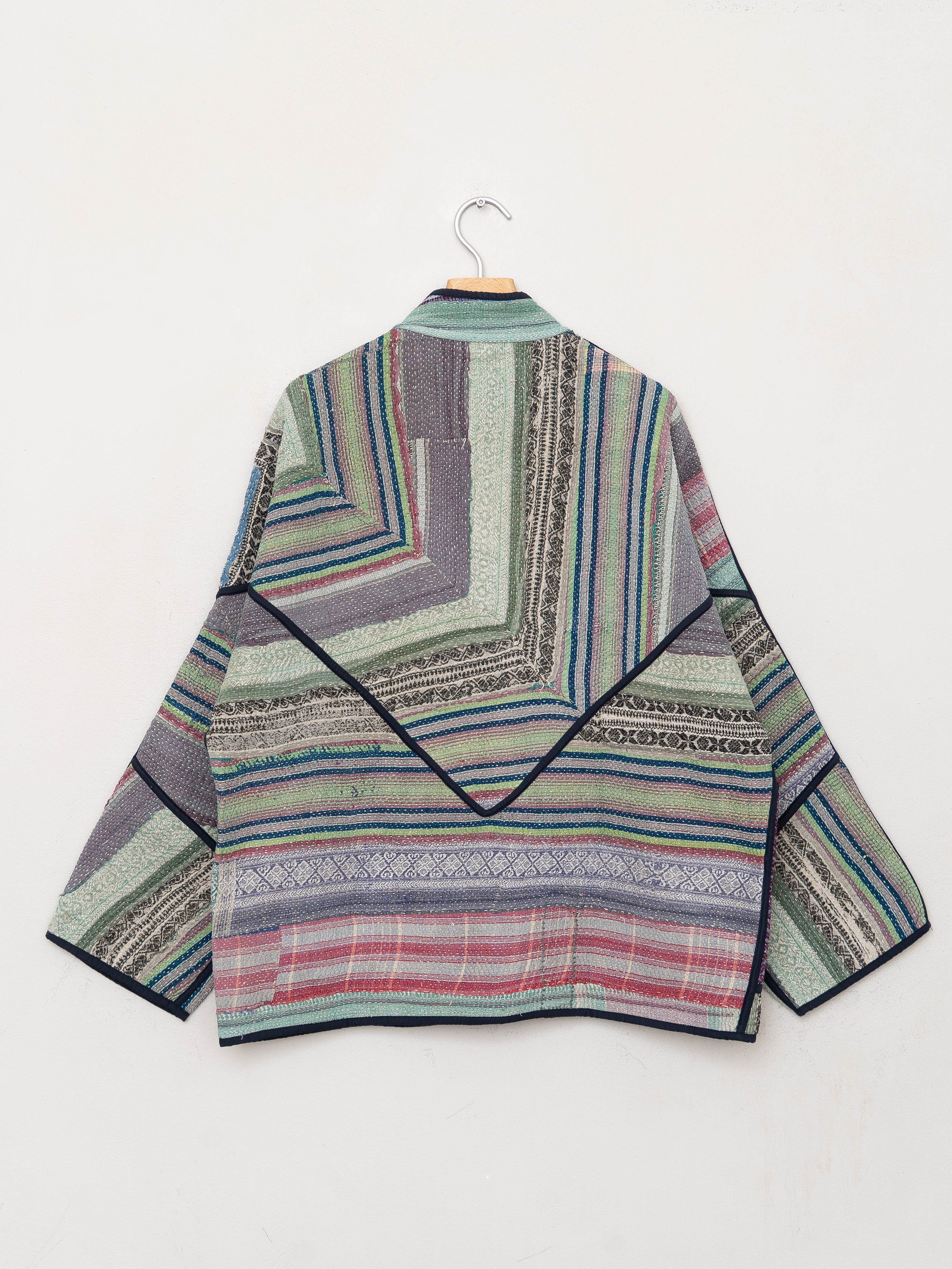 The Ladhiya Quilted Patchwork Kantha Jacket