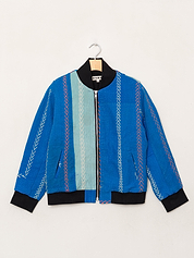 The Veda Quilted One-of-a-Kind Bomber Jacket - Medium