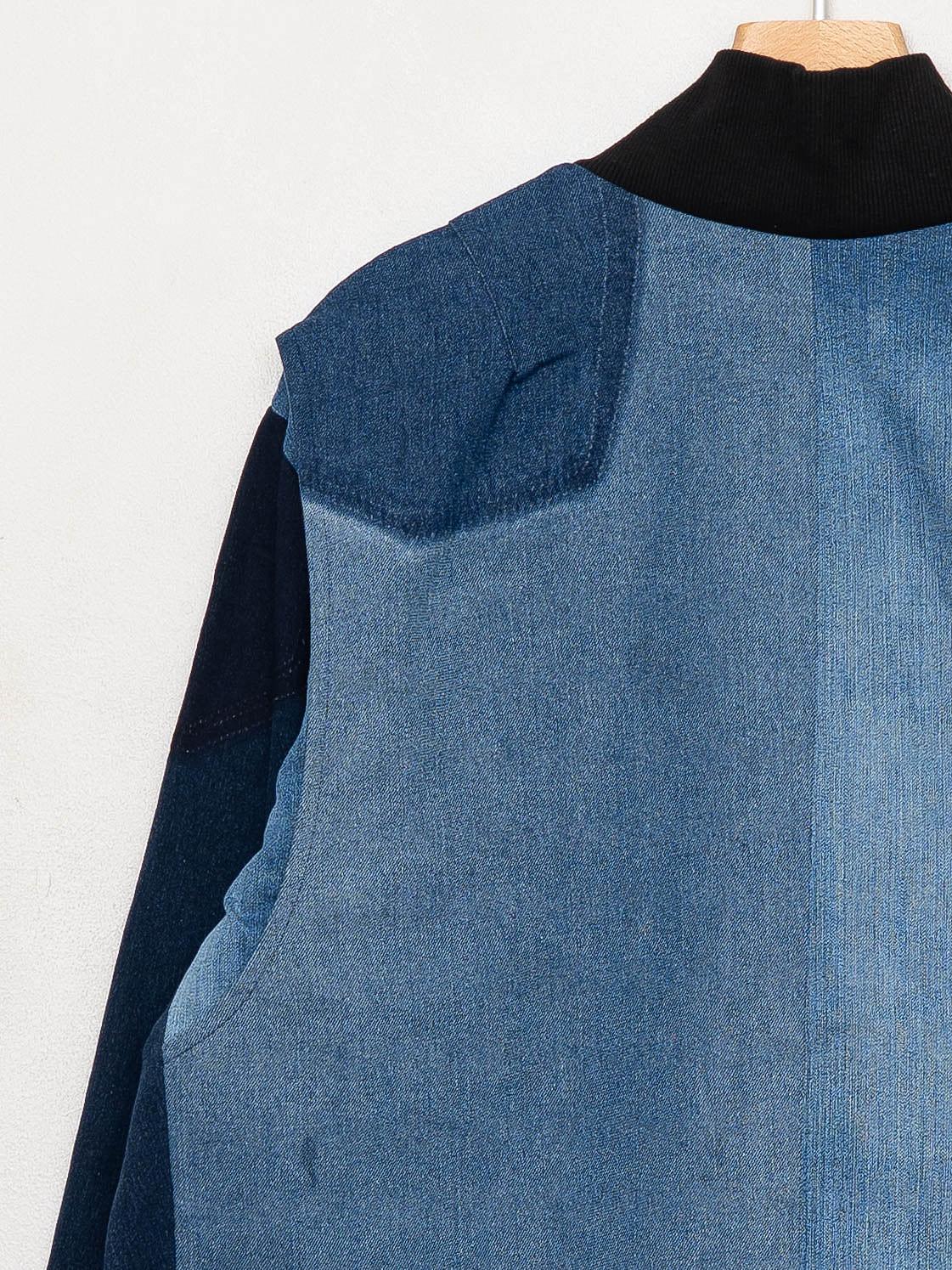 The Veda Denim Bomber Jacket - Large
