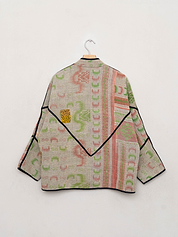 The Ladhiya Quilted Patchwork Kantha Jacket