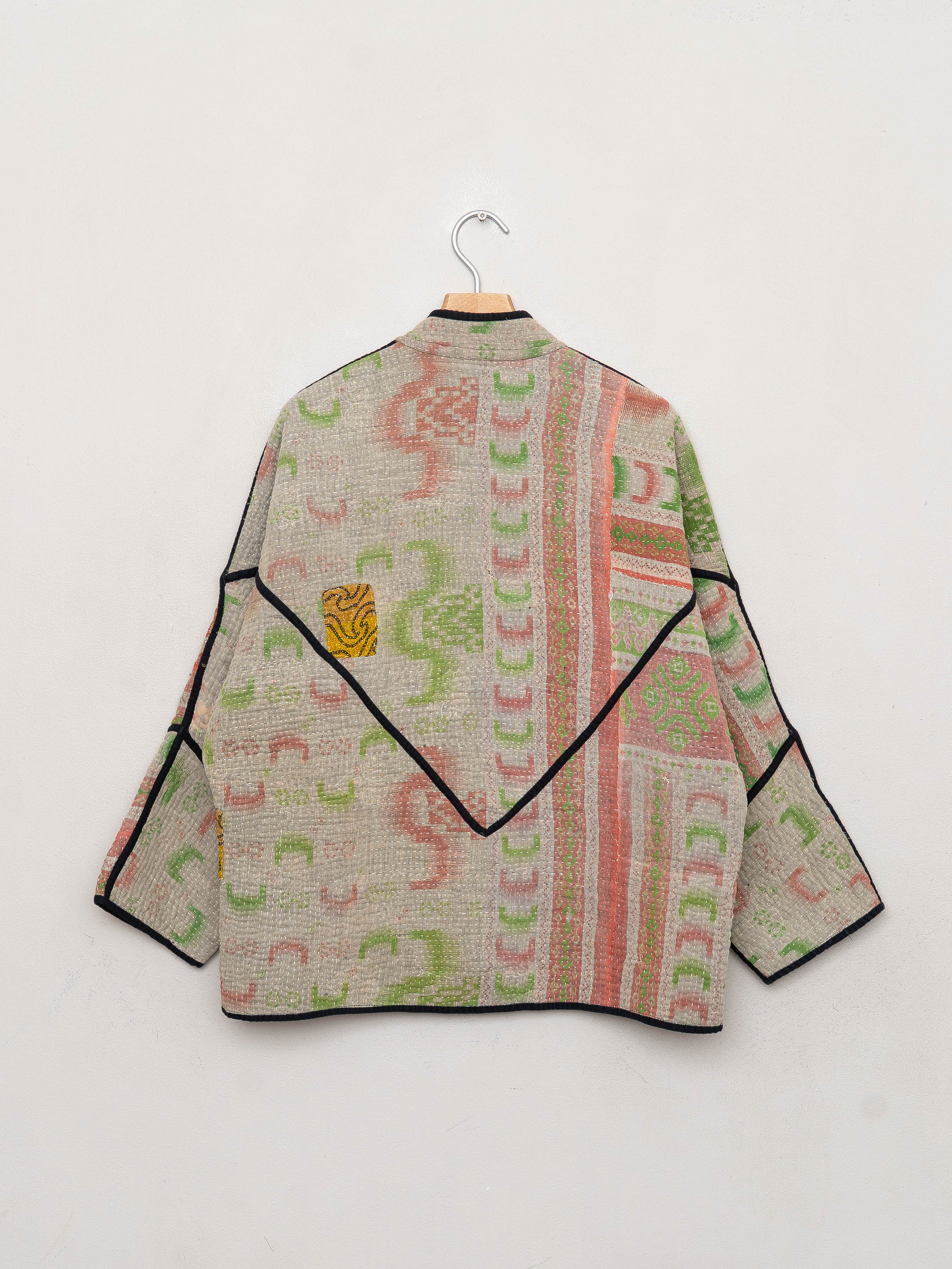 The Ladhiya Quilted Patchwork Kantha Jacket