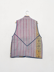 The Ladhiya Quilted Patchwork Kantha Vest