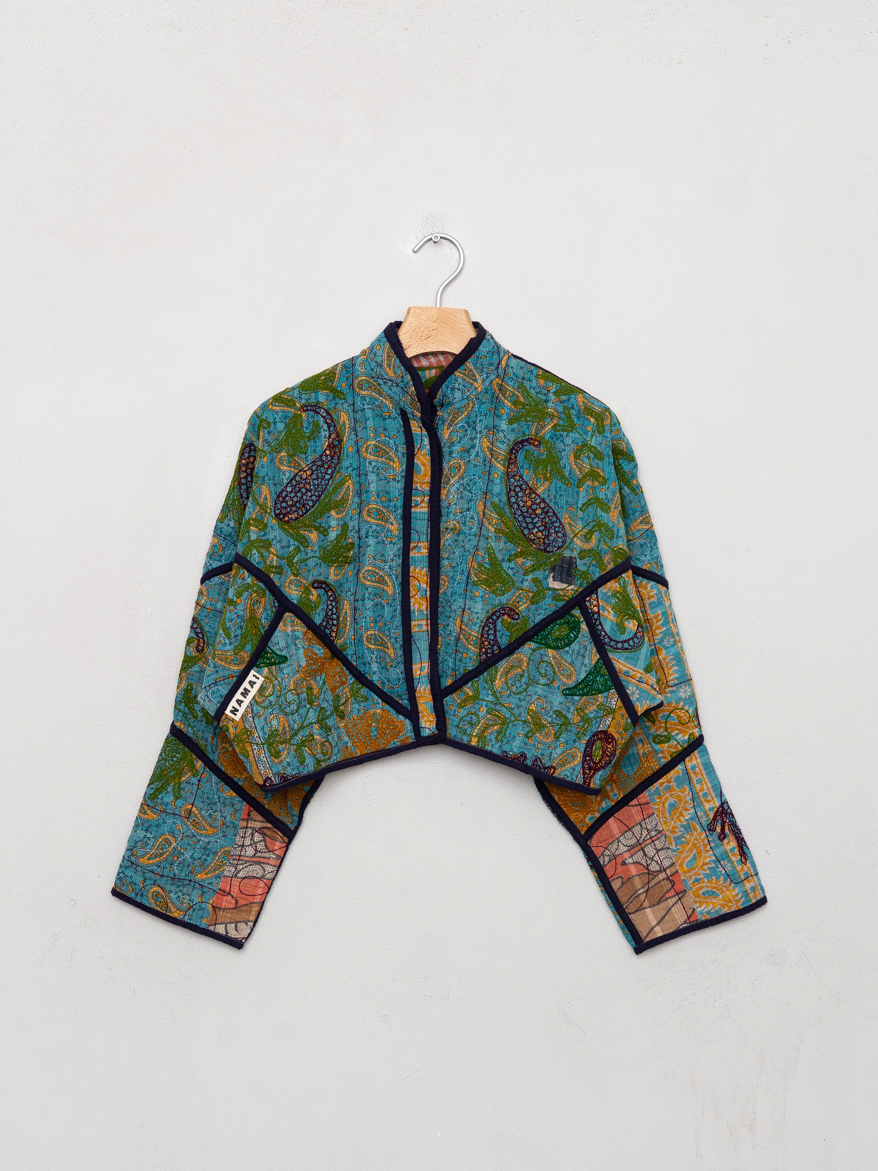 The Kaira Cropped Suzani Quilted Kantha Jacket Wholesale