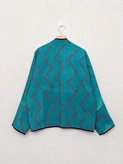The Ladhiya Quilted Patchwork Kantha Jacket