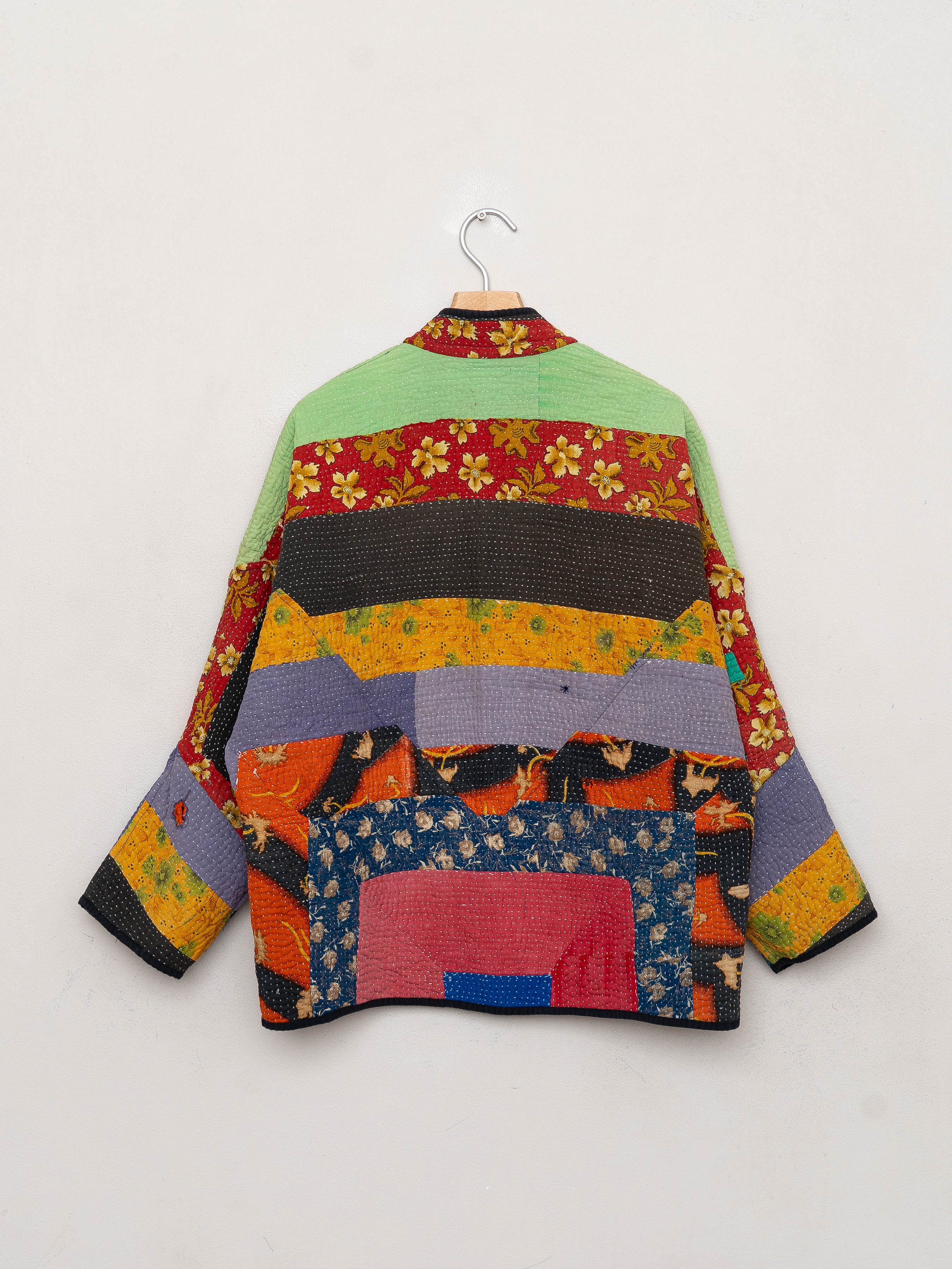 The Ladhiya Quilted Patchwork Kantha Jacket