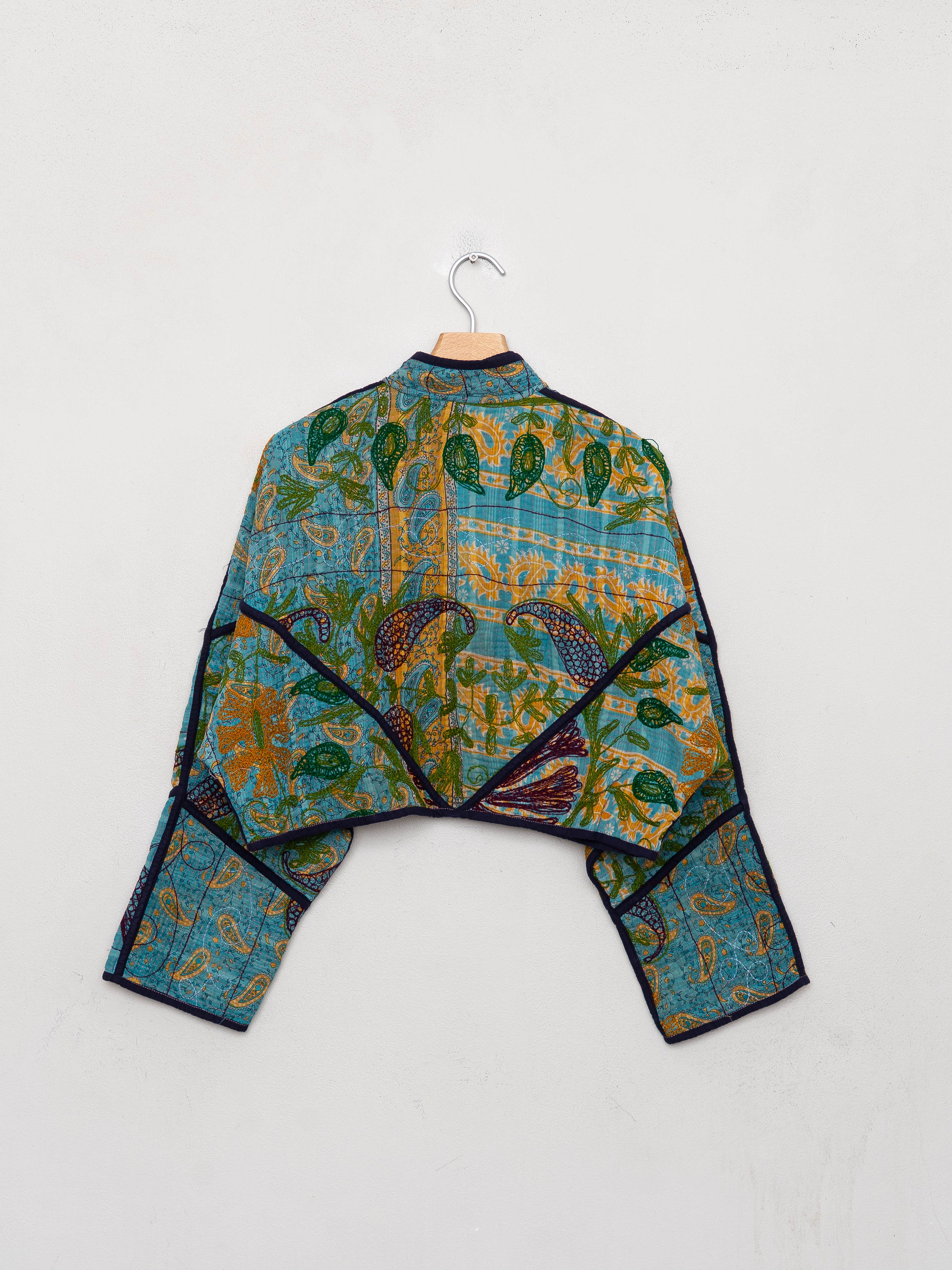 The Kaira Cropped Suzani Quilted Kantha Jacket Wholesale