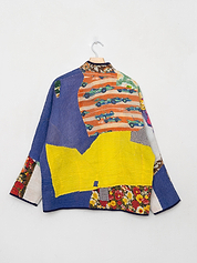 The Ladhiya Quilted Patchwork Kantha Jacket