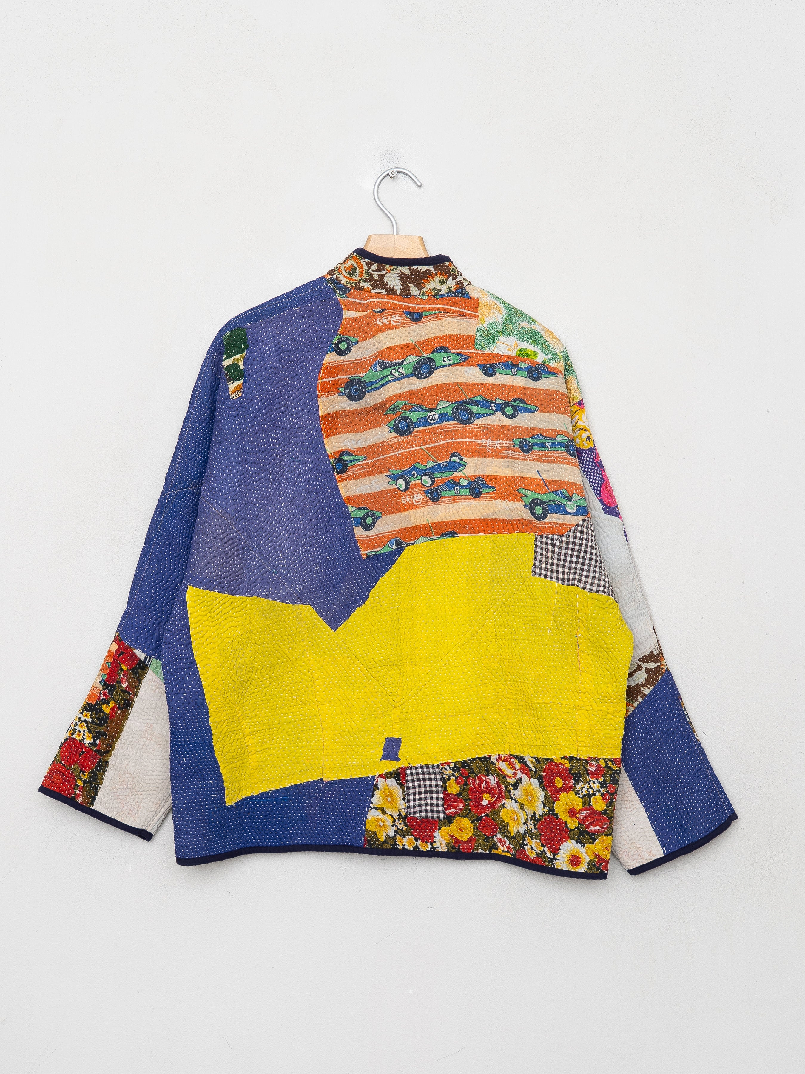 The Ladhiya Quilted Patchwork Kantha Jacket