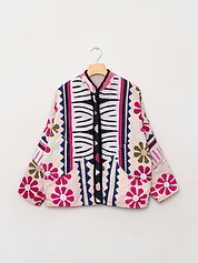 The Ladhiya Petite Suzani Cut Out Kantha Jacket