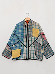 The Ladhiya Quilted Patchwork Kantha Jacket Wholesale