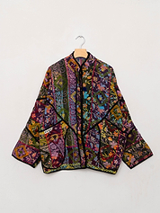 The Ladhiya Suzani Quilted Kantha Jacket