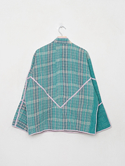 The Ladhiya Quilted Patchwork Kantha Jacket