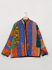 The Ladhiya Quilted Patchwork Kantha Jacket Wholesale