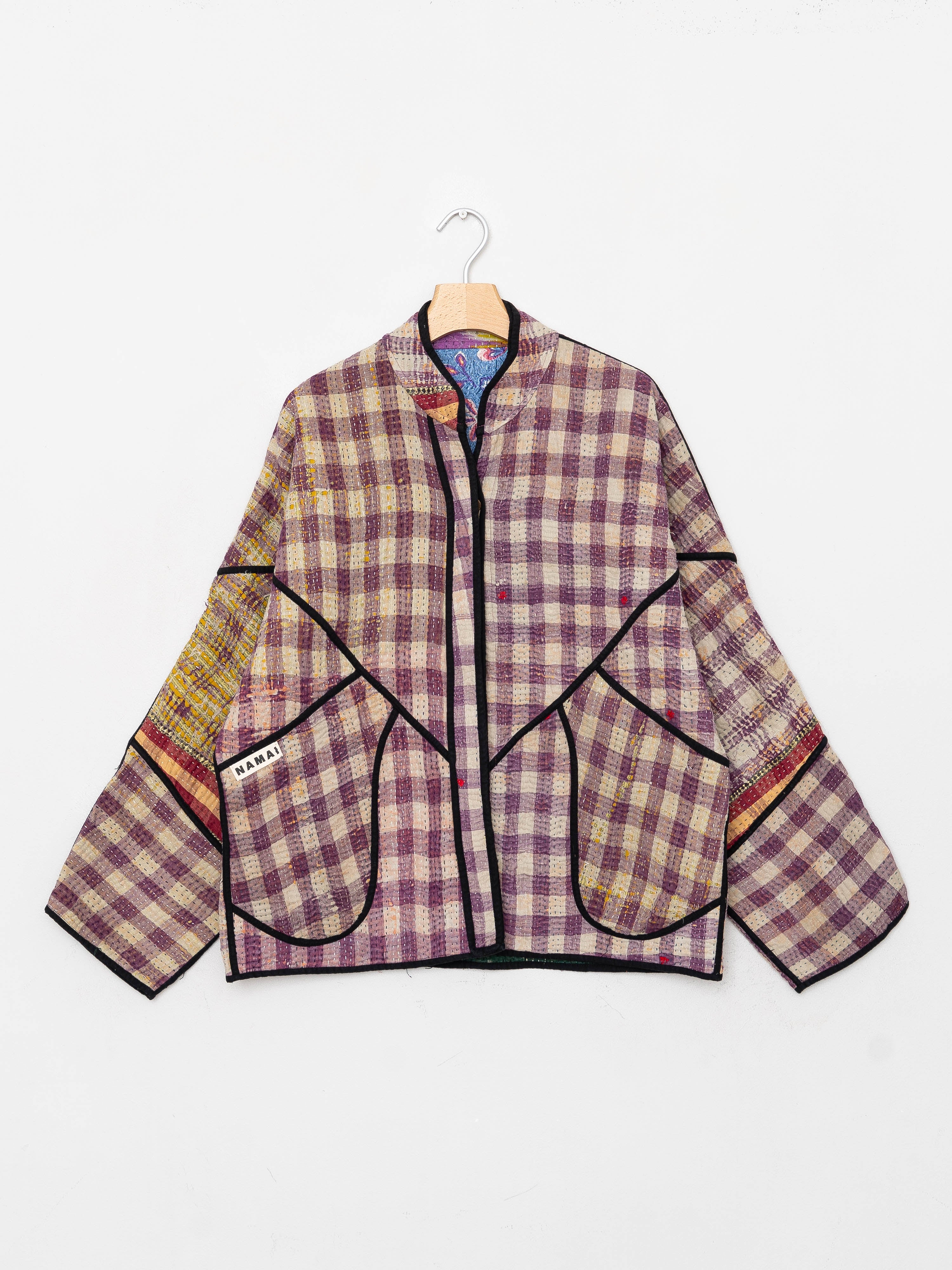 The Ladhiya Quilted Patchwork Kantha Jacket