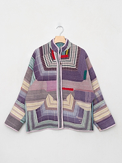 The Ladhiya Quilted Patchwork Kantha Jacket