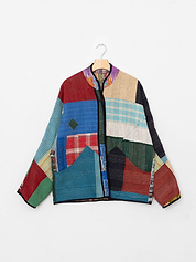 The Ladhiya Quilted Patchwork Kantha Jacket