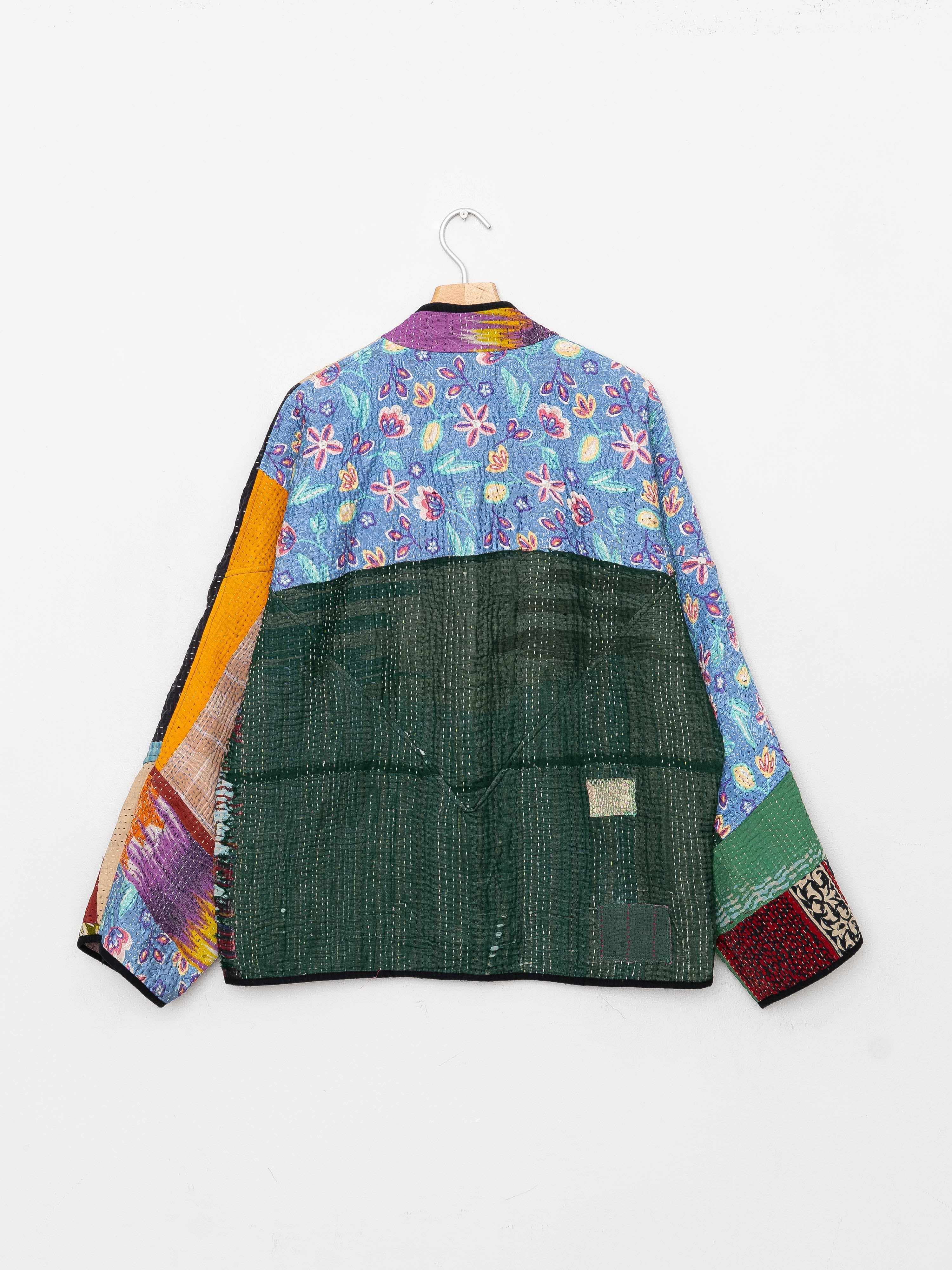The Ladhiya Quilted Patchwork Kantha Jacket