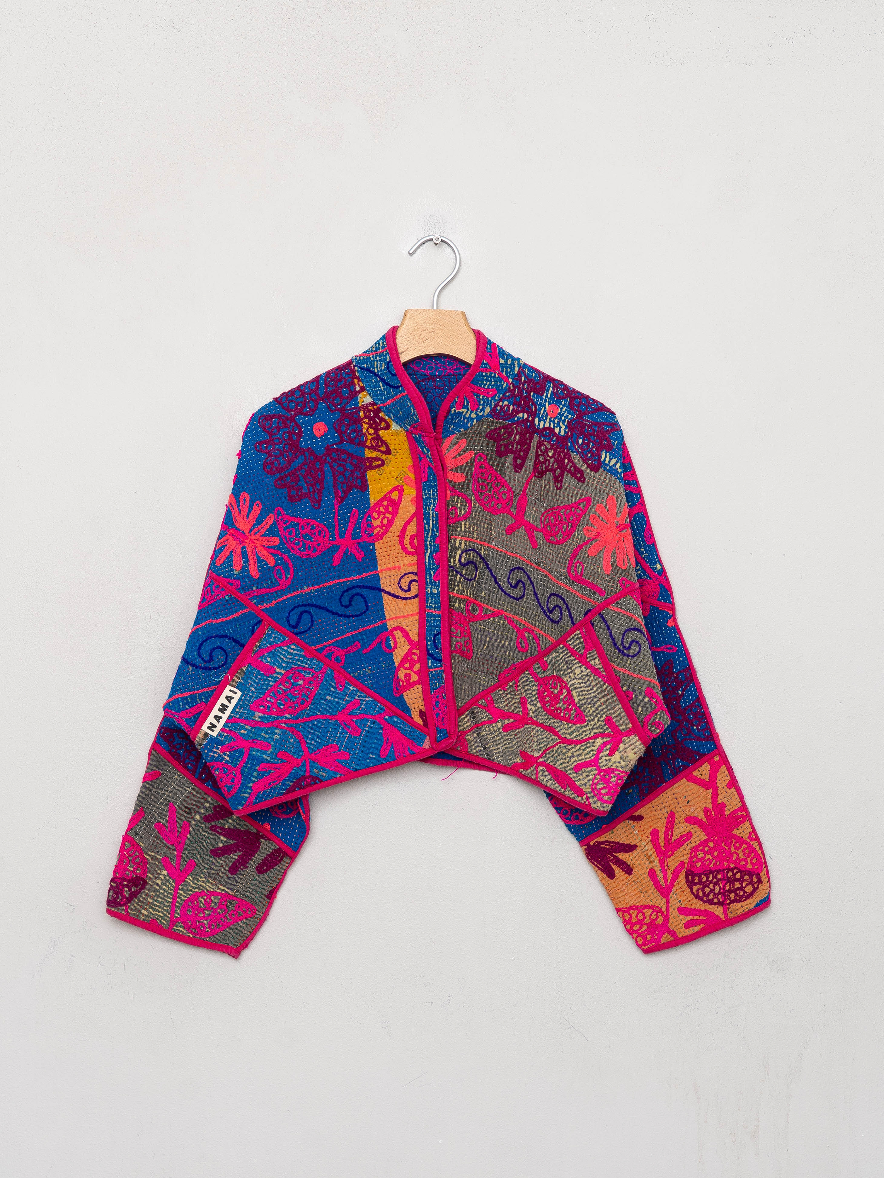 The Kaira Cropped Suzani Quilted Kantha Jacket Wholesale