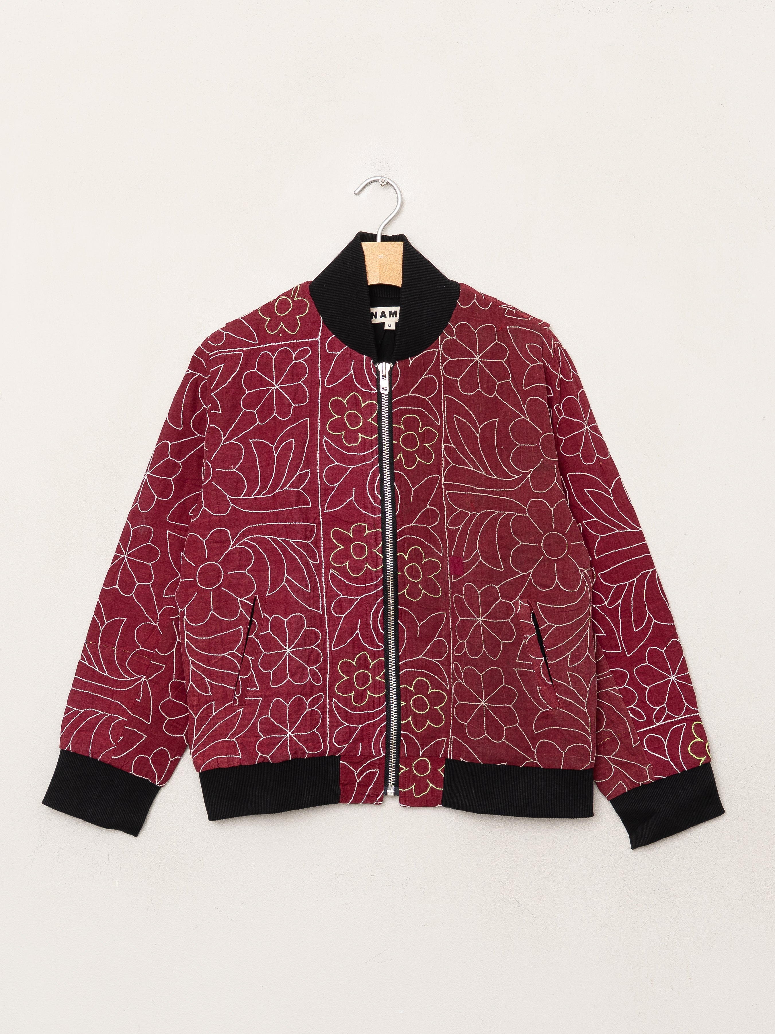 The Veda Quilted One-of-a-Kind Bomber Jacket - Medium