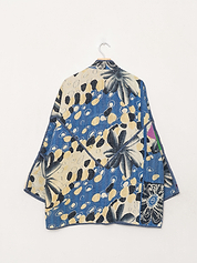 The Narmada Quilted Patchwork Kantha Jacket