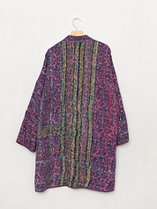 The Sai Quilted Indigo Kantha Coat Wholesale