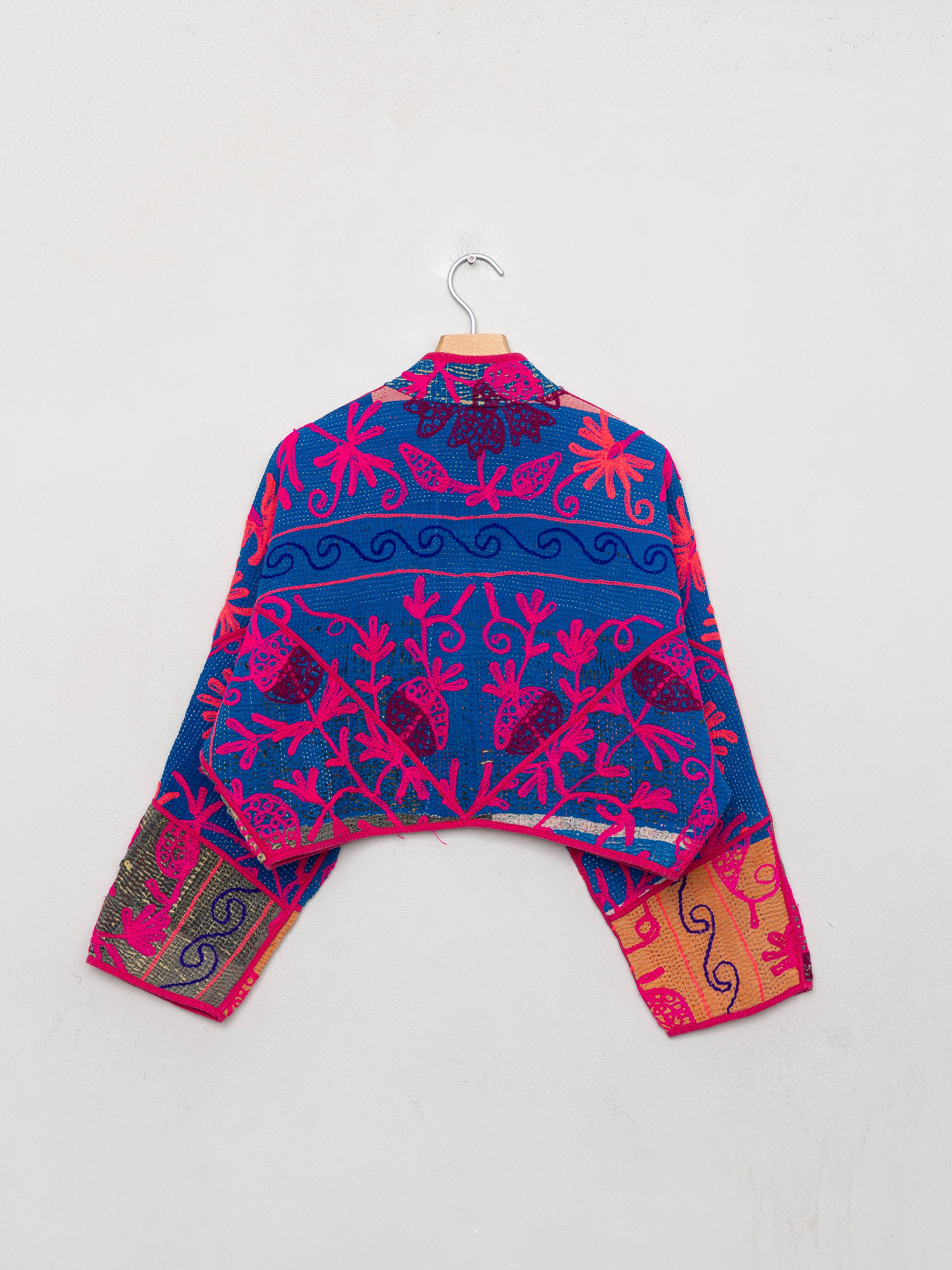 The Kaira Cropped Suzani Quilted Kantha Jacket Wholesale