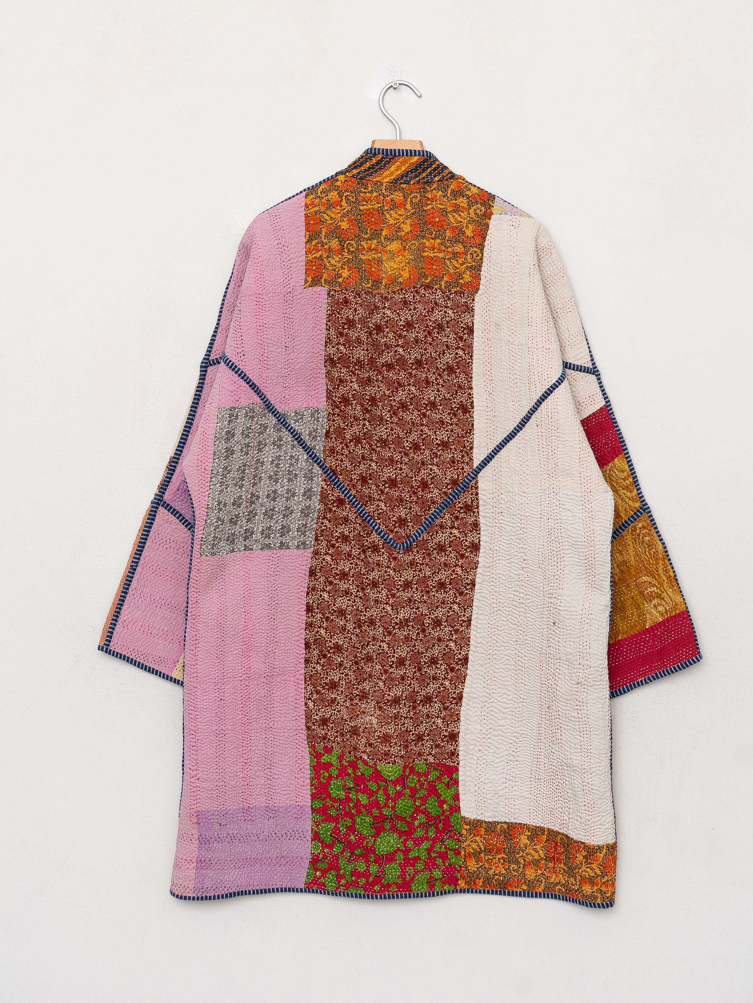 The Sai Quilted Patchwork Kantha Coat