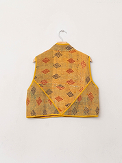 The Kaira Quilted Patchwork Kantha Vest
