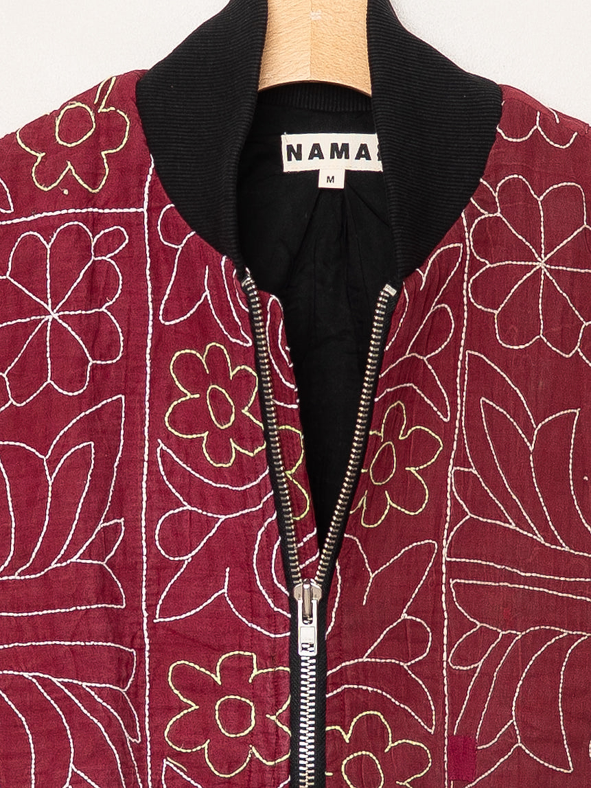 The Veda Quilted One-of-a-Kind Bomber Jacket - Medium