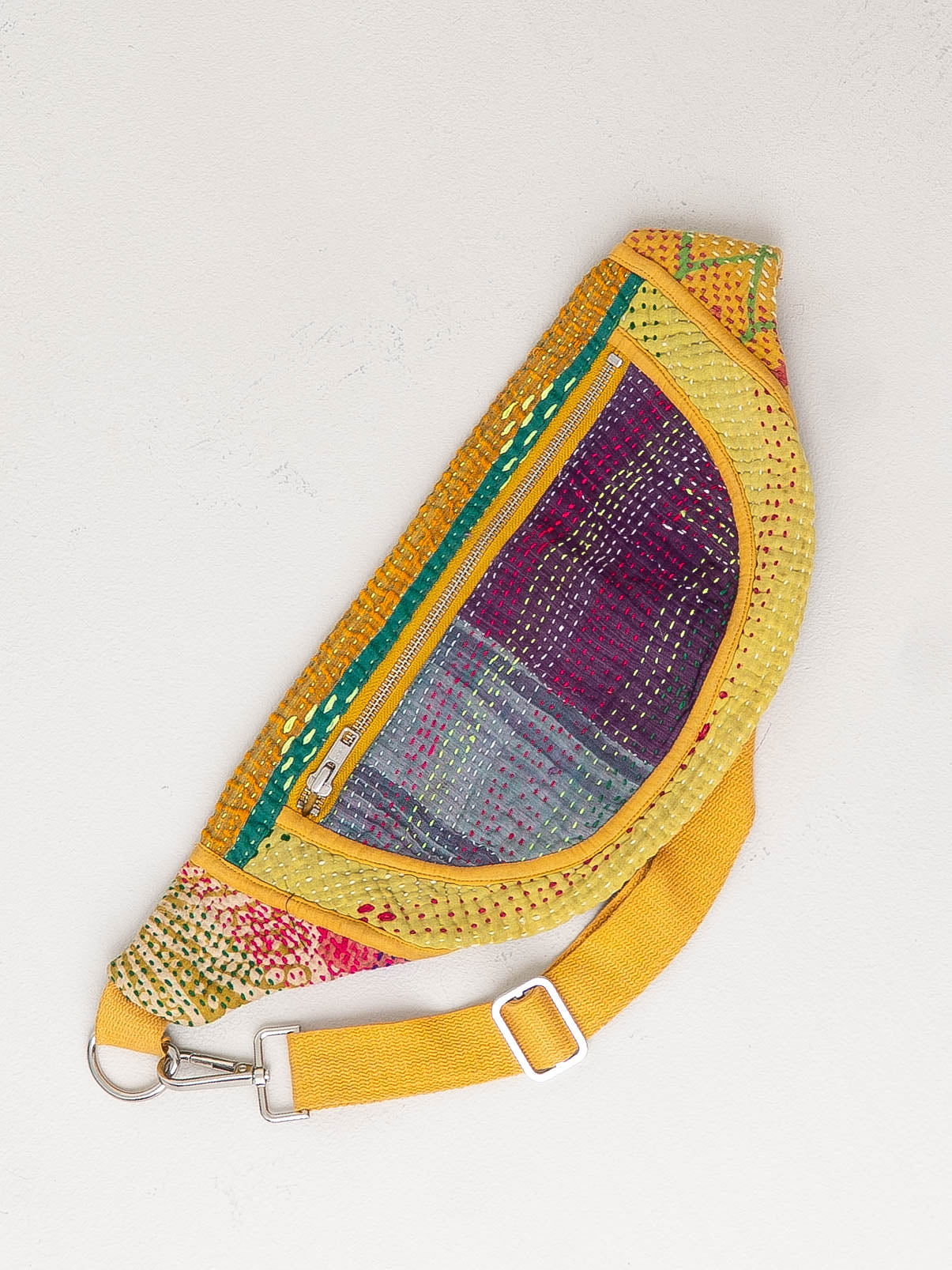 The Faiza Quilted Kantha Belt Bag