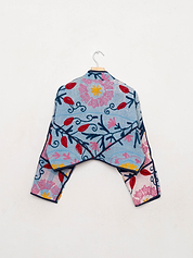 The Kaira Cropped Suzani Quilted Kantha Jacket