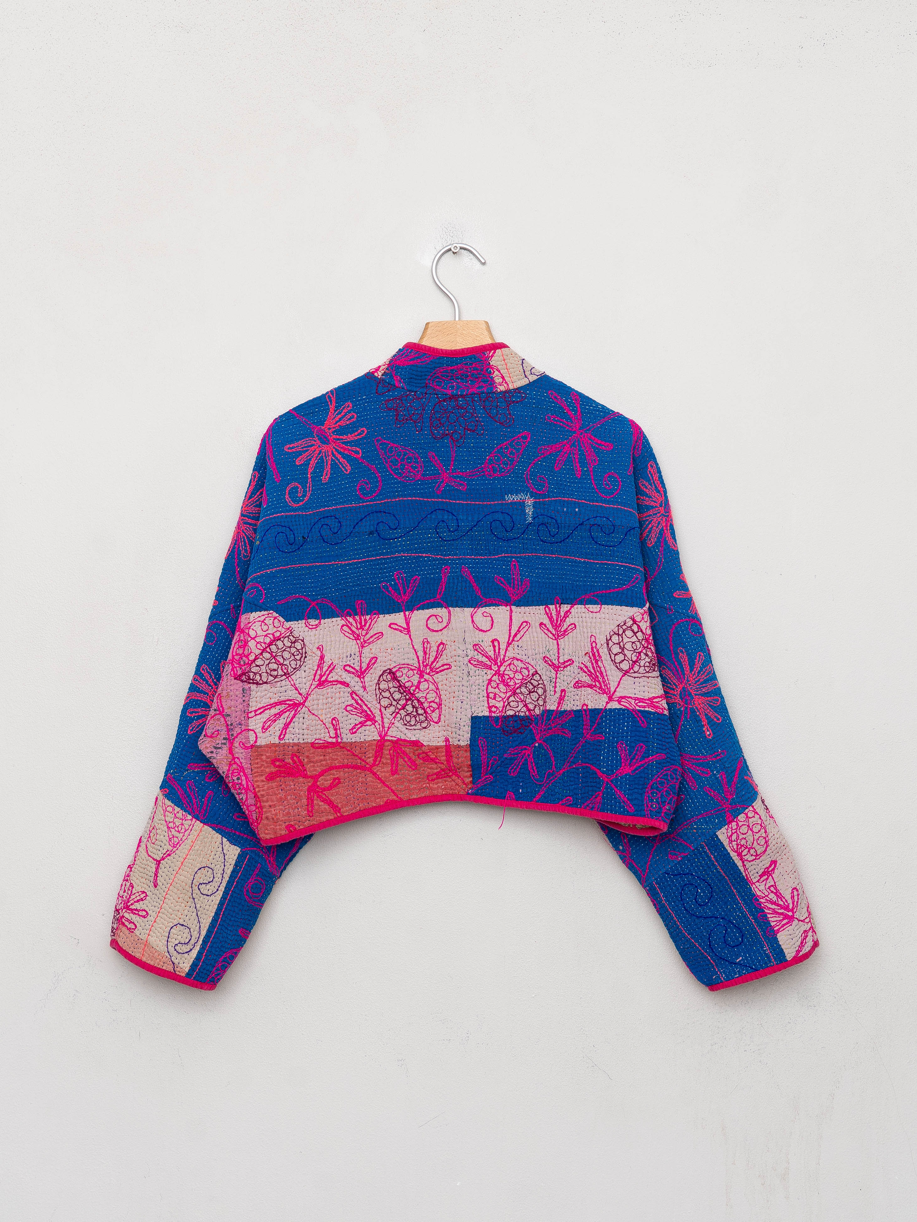 The Kaira Cropped Suzani Quilted Kantha Jacket Wholesale