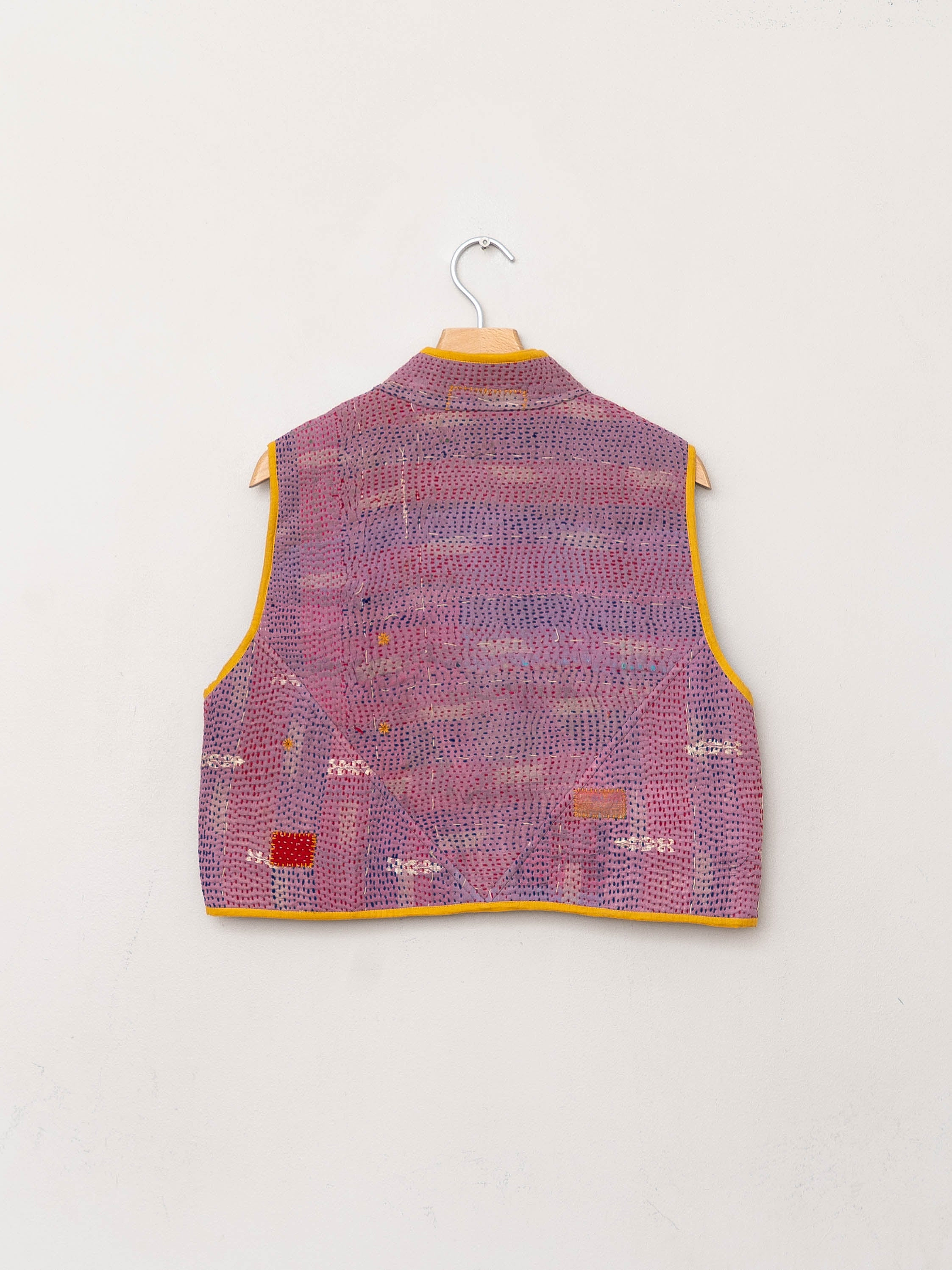 The Kaira Quilted Patchwork Kantha Vest